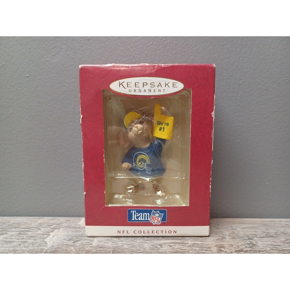 Hallmark Keepsake Ornament NFL Collection Team NFL St Louis Rams 1996